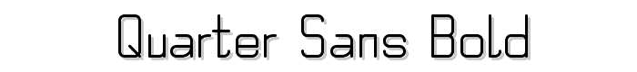 Quarter Sans Bold font